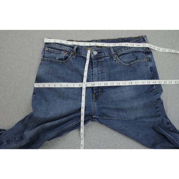 Levis Jeans Mens 38 x 32 Blue 511 Cotton Blend Straight Stretch Medium Wash - Picture 6 of 7